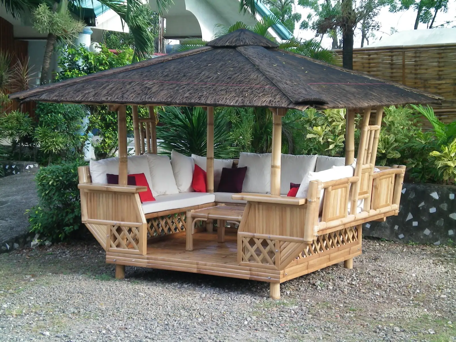 Nipa Hut with Cushions